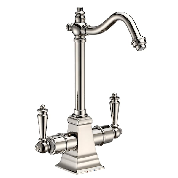 Whitehaus Point Of Use Instant Hot/Cold Water Drinking Faucet W/ Traditional Swi WHFH-HC2011-PN - main